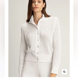 Kilte The Allison Cardigan Cashmere Cotton Sz 3 Large Ivory